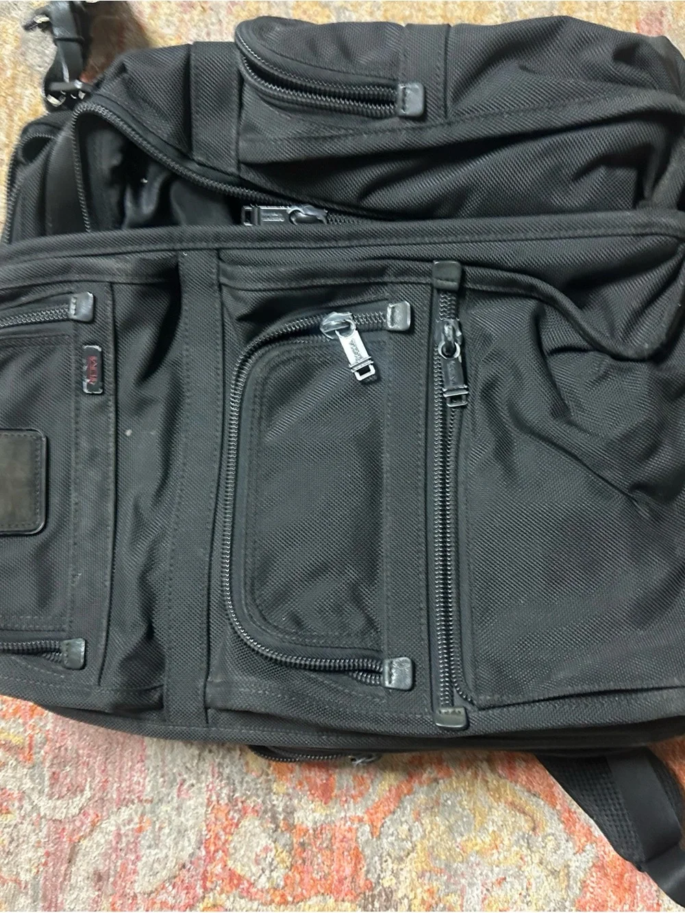 Tumi Black Multi-Compartment Travel Backpack